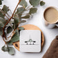 Hand-drawn Concorde Drinks Coaster by Libra Fine Arts, featuring a detailed black and white illustration of the iconic Concorde aircraft. A stylish and practical gift for aviation lovers