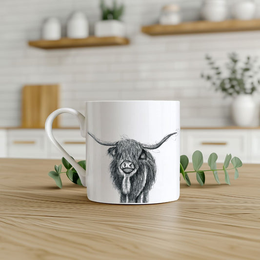 Highland Coo Bone China Mug