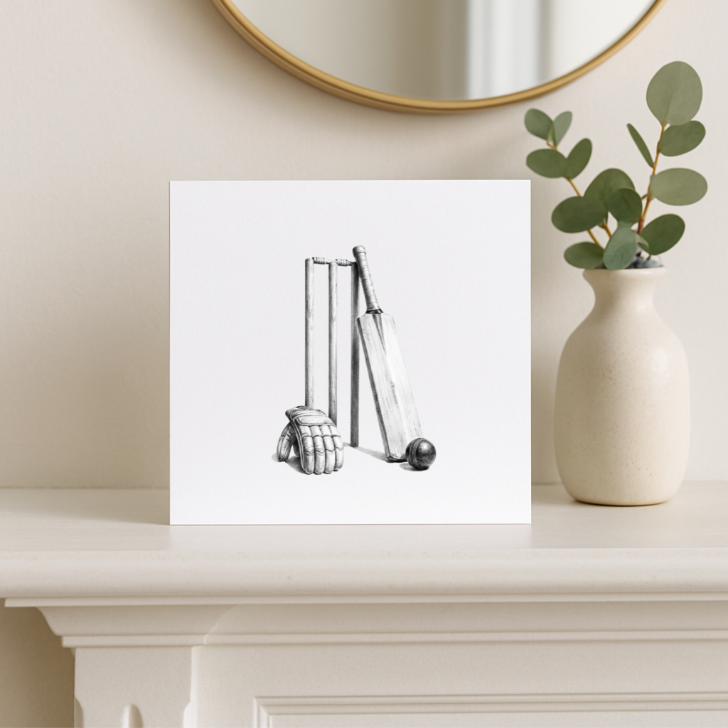 Cricket greeting card