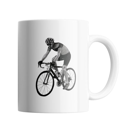 Cyclist 11 oz Ceramic Mug From Libra Fine Arts