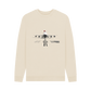 Oat Men's Crew Neck Festive 747 Aircraft Sweater Certified Organic Cotton