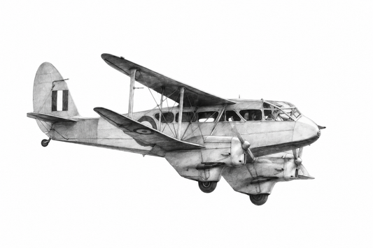 De Havilland Aircraft Art Print — unframed artwork