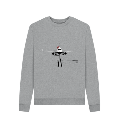 Light Heather Printed Sweater Front