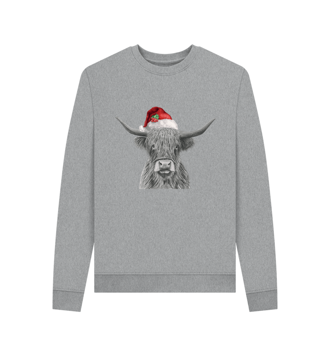 Light Heather Printed Sweater Front