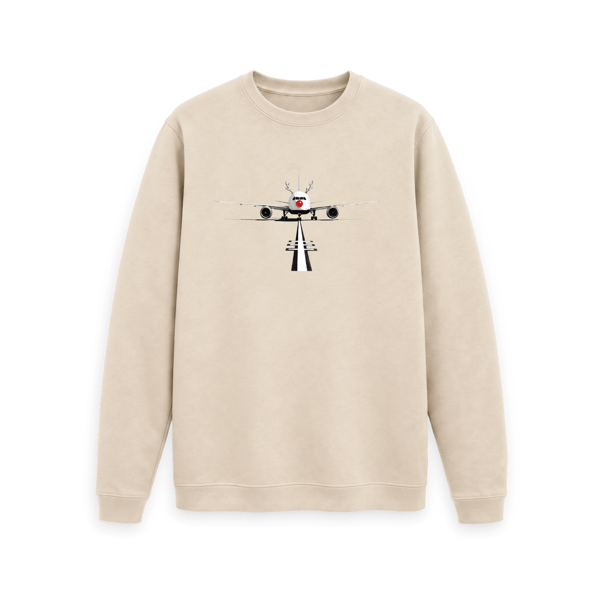 Oat Printed Sweater Front