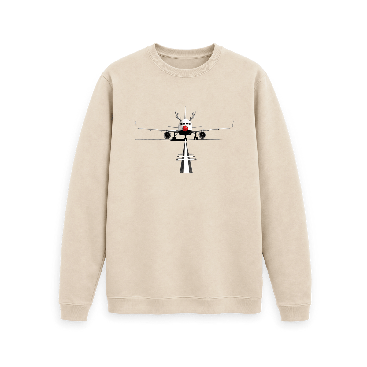 Oat Printed Sweater Front