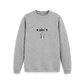 Light Heather Printed Sweater Front