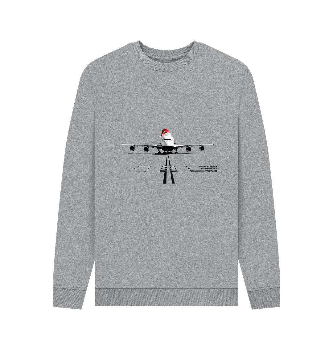 Light Heather Printed Sweater Front