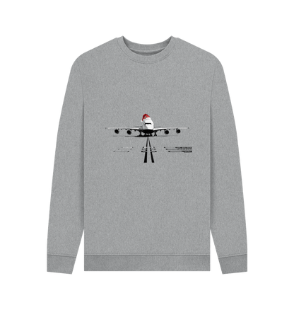 Light Heather Printed Sweater Front