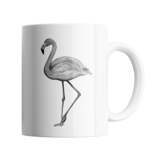 Flamingo 11 oz Ceramic Mug From Libra Fine Arts