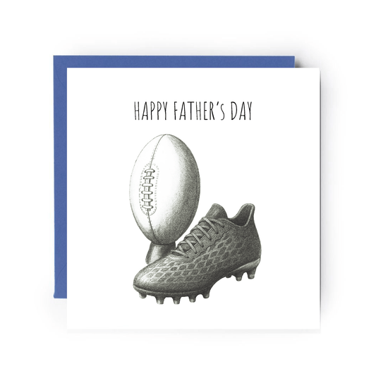 Happy Father’s Day Rugby Greeting Card | Sporty & Fun Art