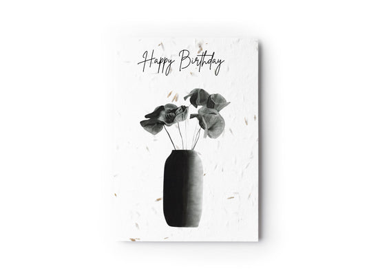 Happy Birthday Poppies Seed Card