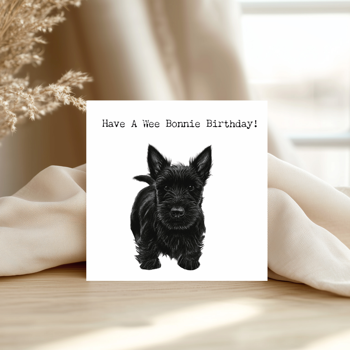 Have a Bonnie Wee Birthday – Scottie Dog Greeting Card