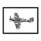 Hawker Hurricane Mk R4118 Print in black frame