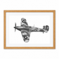 Hawker Hurricane Mk R4118 Print in oak frame