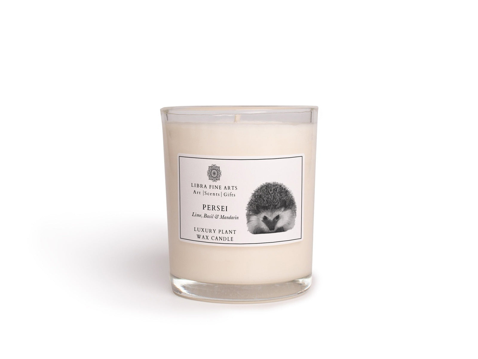 Hedgehog Luxury Lime Basil and Mandarin Candle From Libra Fine Arts 