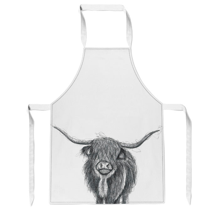 Highland Cow Apron From Libra Fine Arts 