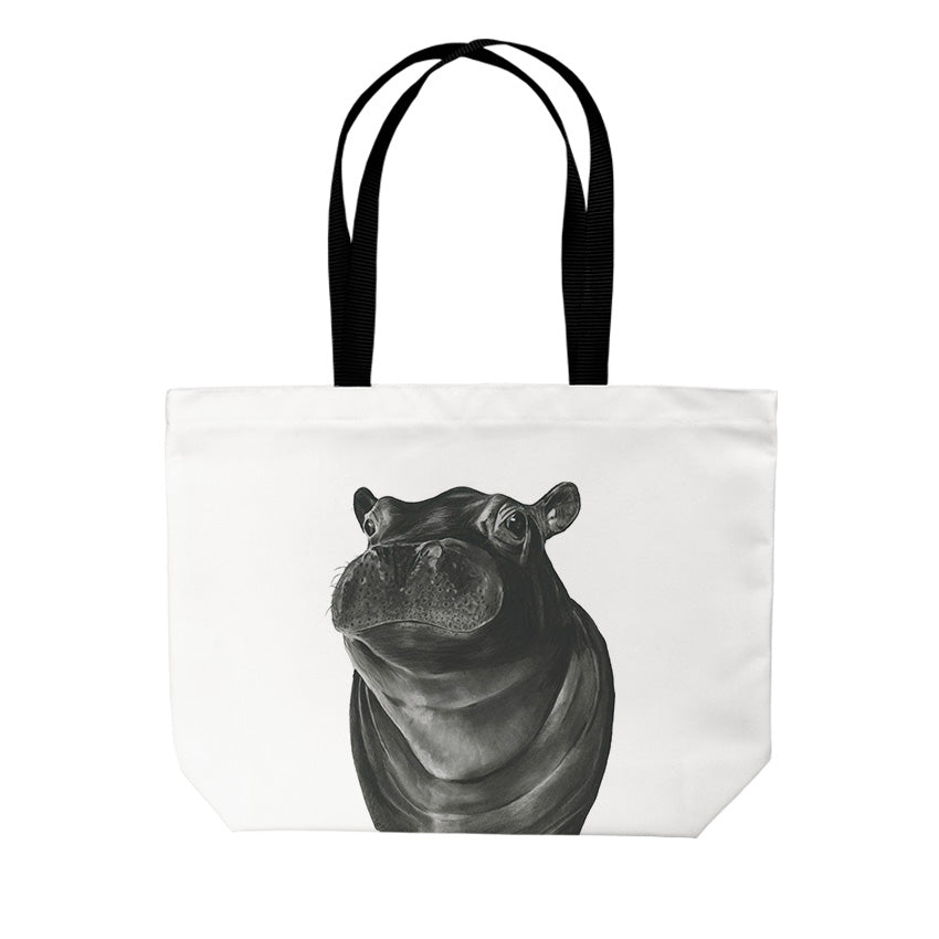 Hippo Tote Bag From Libra Fine Arts  