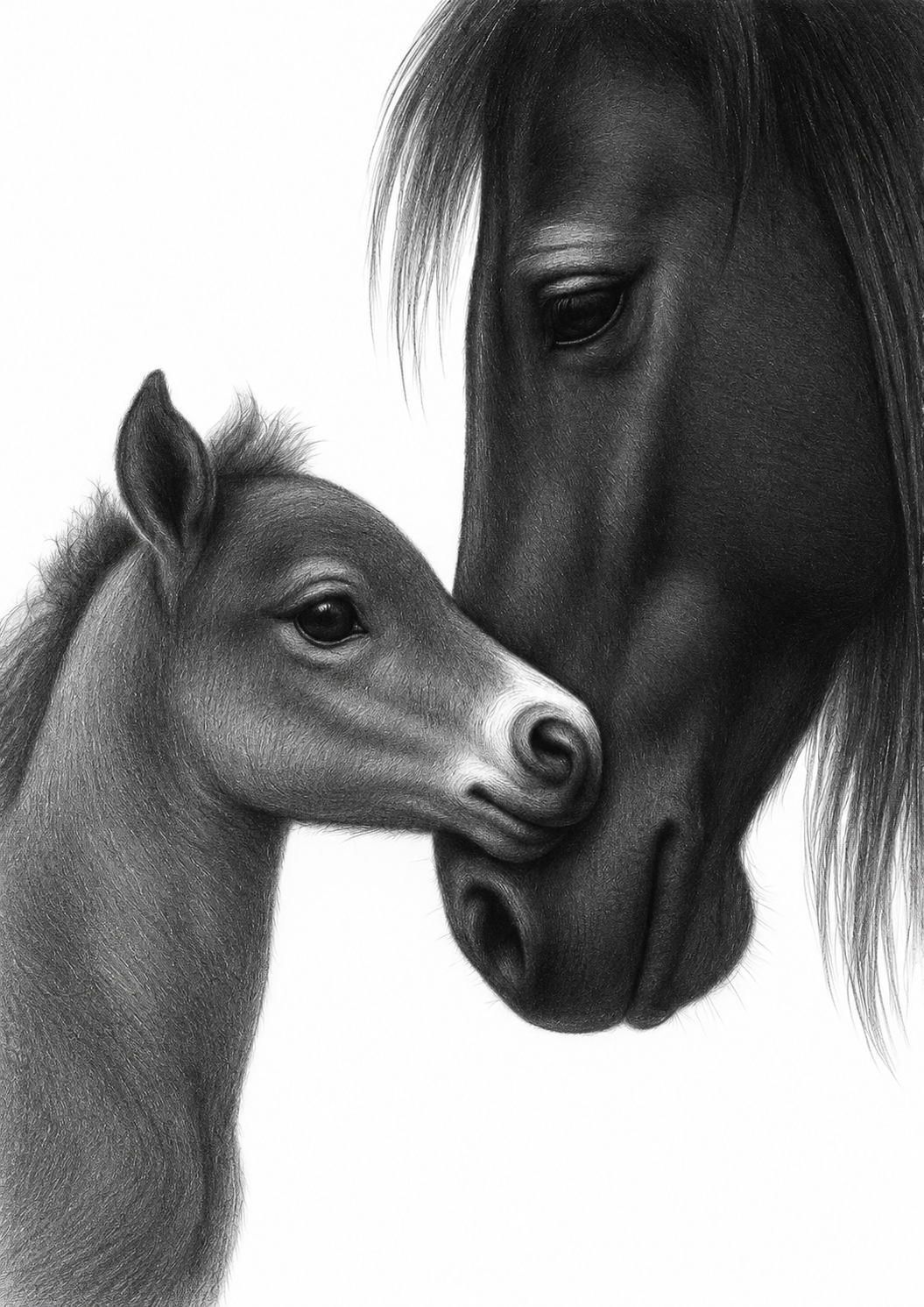 Horse and Foal – unframed artwork