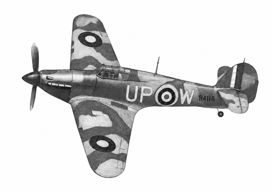 Hawker Hurricane R4118 unframed artwork