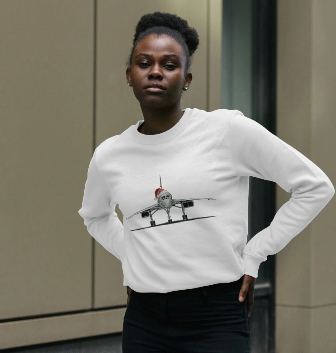 Women's Crew Neck Festive Concorde Sweater Certified Organic Cotton