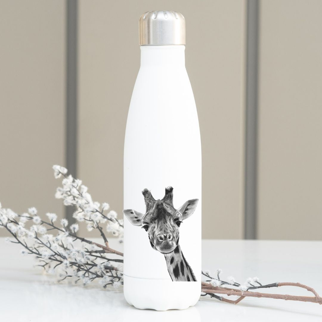 Giraffe Stainless Steel Flask From Libra Fine Arts