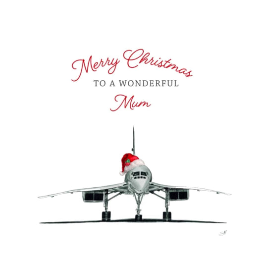 Merry Christmas Concorde Mum Christmas Card — card front