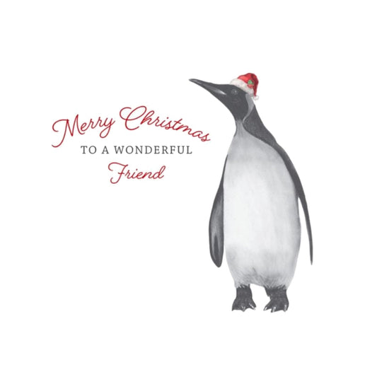 Merry Christmas to a Wonderful Friend Christmas Card — card front