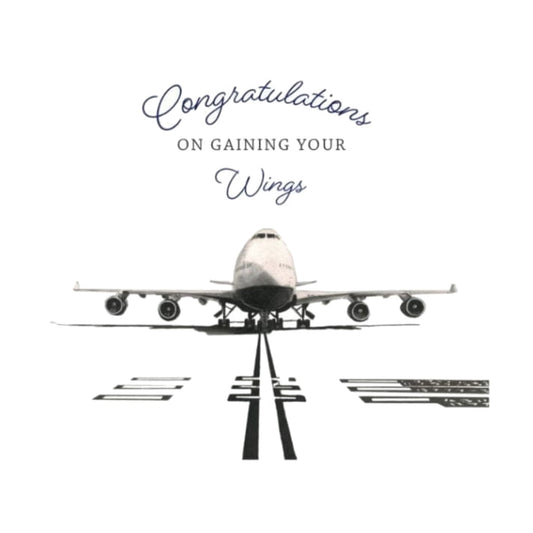 Boeing 747 Gaining Your Wings Greeting Card — card front