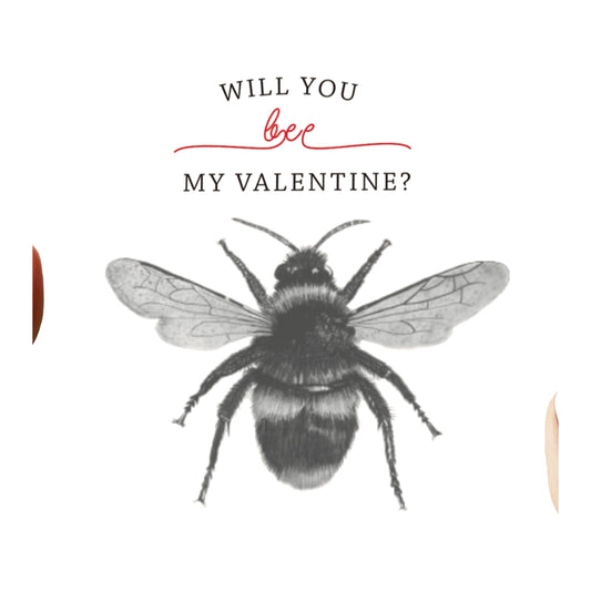 Will You Bee My Valentine Card — card front