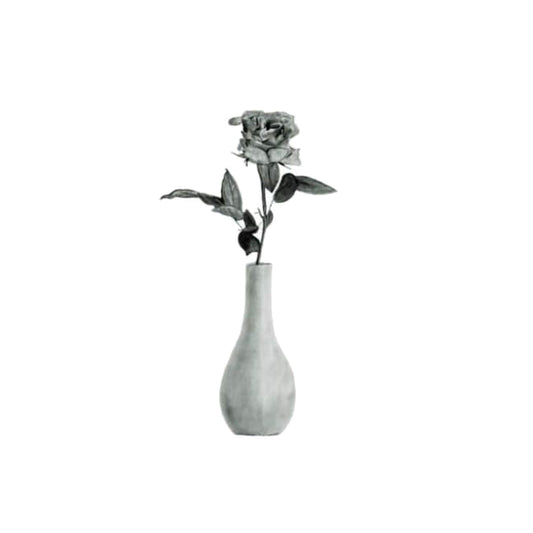 Rose in a Vase Greeting Card — card front