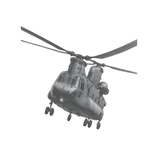 Boeing CH-47 Chinook Aircraft Greeting Card — card front