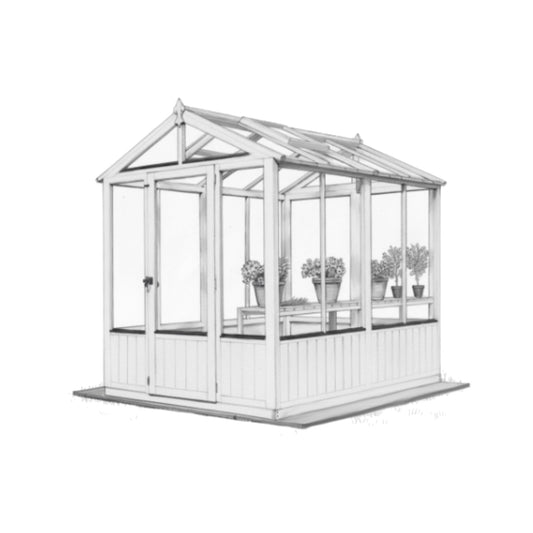 Greenhouse Gardening Hobbies Greeting Card — card front