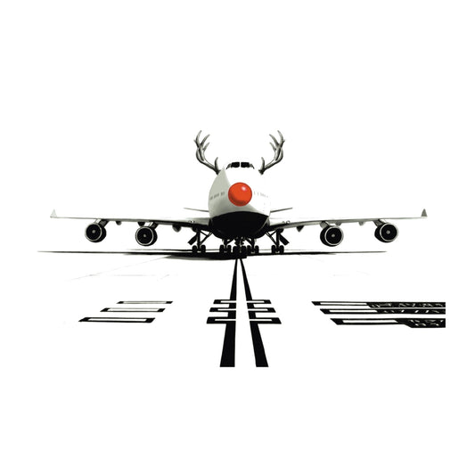 Boeing 747 Red Noses Christmas Card — card front