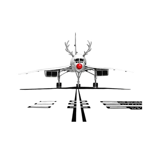 Concorde Red Noses Christmas Card — card front