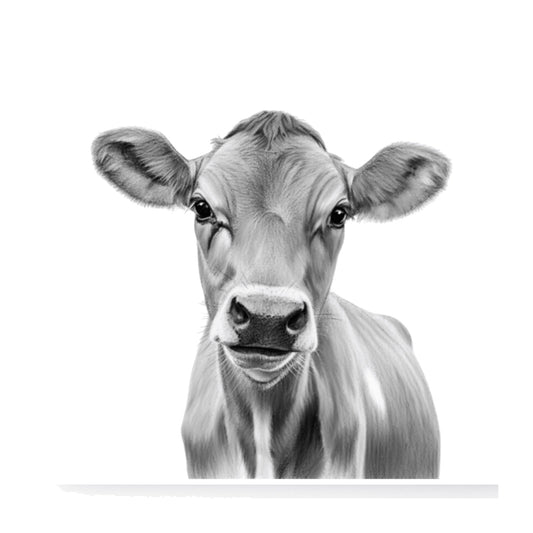 Jersey Cow Greeting Card | Country Farm Animal Card — card front