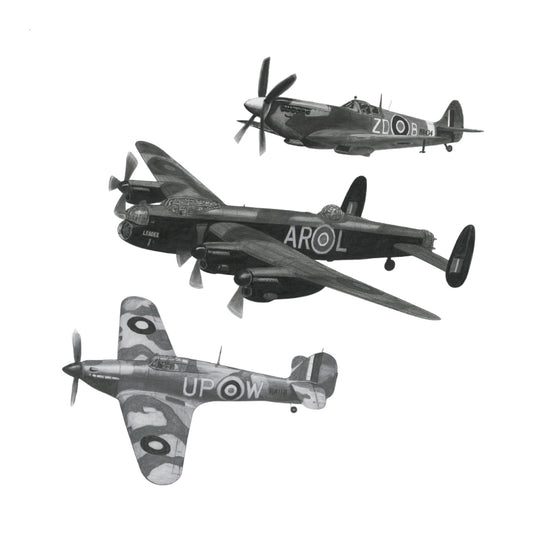 Battle of Britain Aviation Greeting Card — card front