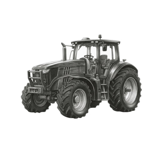 Tractor Series 2 Greeting Card — card front