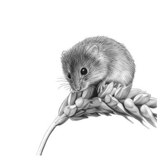 Field Mouse Greeting Card — card front