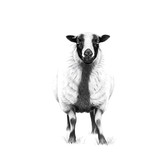BadgerSheep Greeting Card — card front