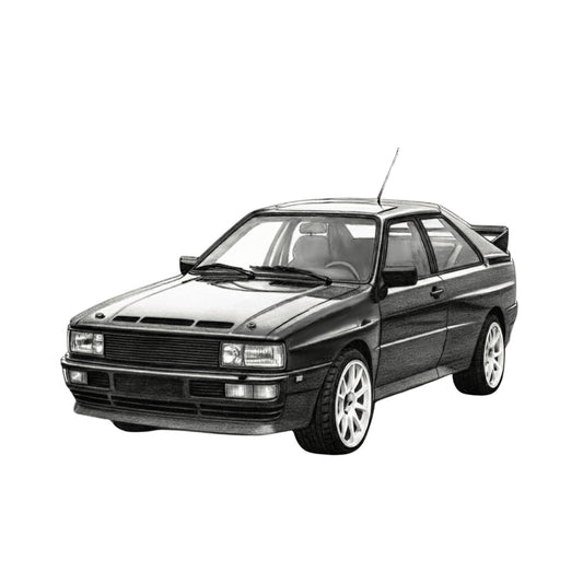 BMW M3 – Hand-Drawn Greeting Card | Iconic Sports Car Art — card front