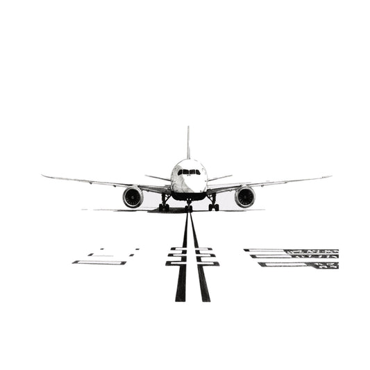 Boeing 787 Dreamliner – Hand-Drawn Greeting Card | Sleek Modern Aviation Art — card front