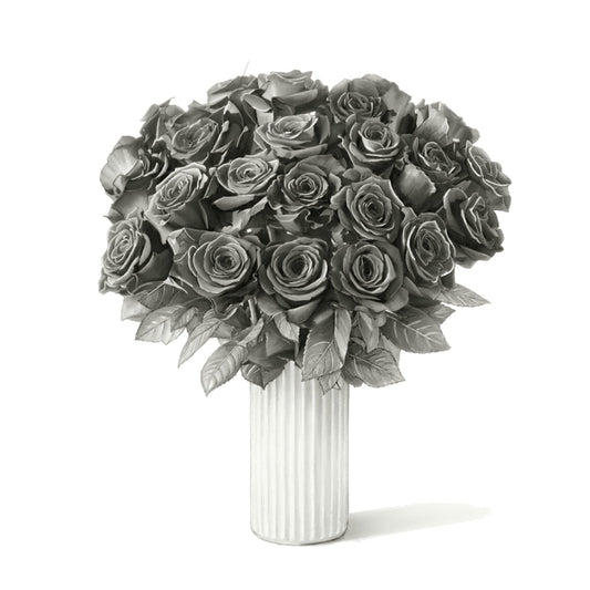 Bunch of Roses – Elegant Floral Greeting Card — card front