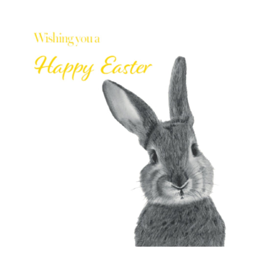 Easter Bunny – Hand-Drawn Greeting Card | Cute & Whimsical Spring Art — card front