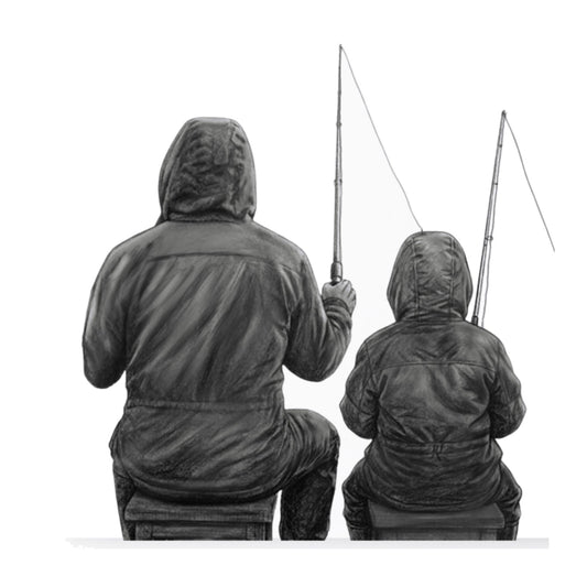 Family Fishing Greeting Card — card front