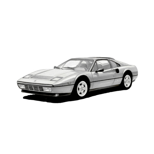 Ferrari Car – Hand-Drawn Greeting Card | Iconic Italian Supercar Art — card front