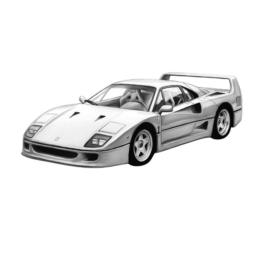 Ferrari F40 Sports Car Card — card front