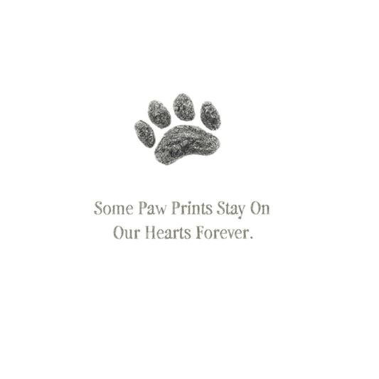 Pet Print Sympathy Card — card front