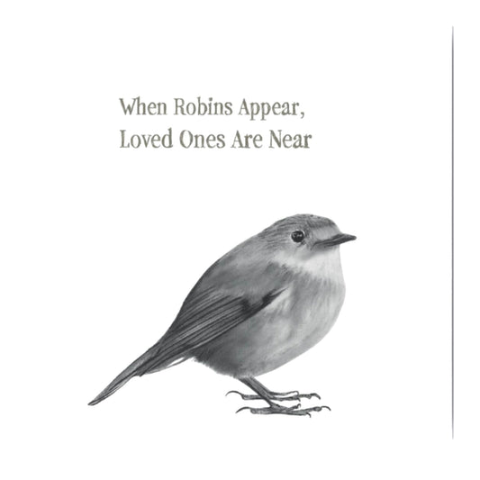 Robin Sympathy Card — card front