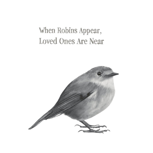 Robin Sympathy Card — card front